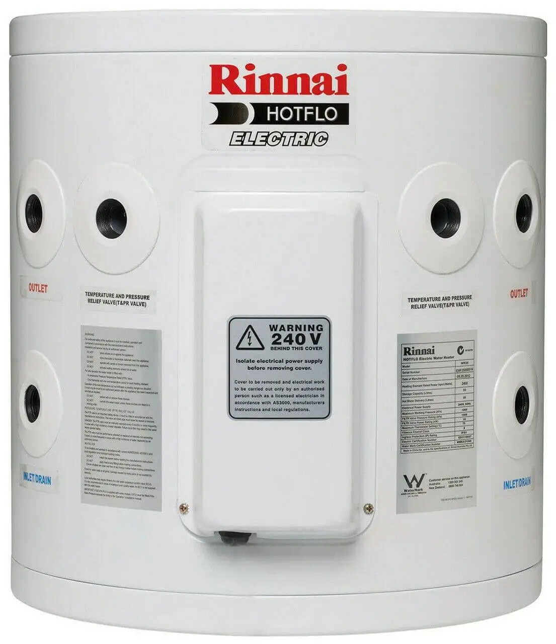 Rinnai Hotflo 25ltr Electric Storage Hot Water System